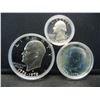 Image 2 : 1976 United States Bicentennial Proof 40% Silver 3 Coin Set in Original Packaging
