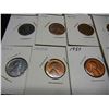 Image 8 : (60) Wheat Cents in Flips Bu's Noted Earlier Dates and Steel Cents Noted Also