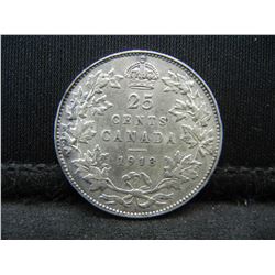 1913 Canadian Silver Quarter