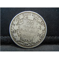 1915 Canadian Silver Quarter Key Date