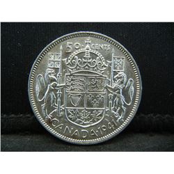 1941 Canadian Silver Half Dollar