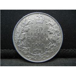 1917 Canadian Silver Half Dollar