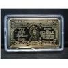 Image 1 : CLAD Gold One Oz. US Five Dollar Indian Head Bar CLAD
