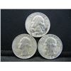 Image 1 : (3) 1964 SILVER (90%) QUARTERS
