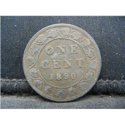 1890-H CANADIAN ONE CENT