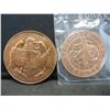 Image 3 : (2) TREASURY MINT COINS (1874 SAN FRANCISCO MINT/DENVER MINT-SEALED)