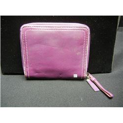 COACH purple leather wallet