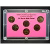 Image 1 : 1999 24Kt Gold plated state quarter set