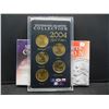 Image 1 : 2004 Gold plated Statehood quarter collection