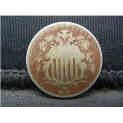1867 Without Rays Shield Nickel