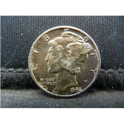 1942 Toned Choice BU Mercury Dime