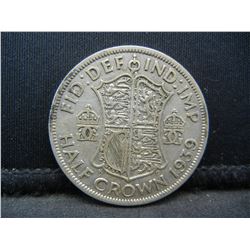 1939 Silver Great Britain Half Crown
