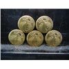 Image 1 : 5 Twenty Dollar Mini St Gaudens Replica Coins (Not Real Gold)