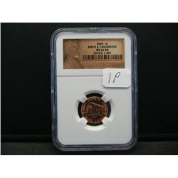 2009 NGC MS 66 RD Birth and Childhood/ Log Cabin Lincoln Cent