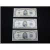 Image 1 : 1934 , 1934 C , 1934 D Five Dollar Silver Certificates Three Piece Lot