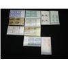 Image 1 : 10 Vintage Unused Plate Blocks of Unused Stamps