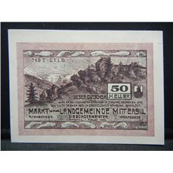 1920 German Notgeld Crisp Uncirculated Note
