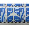 Image 2 : Air Mail Vintage Unused Plate Block of 6 Seven Cent Stamps