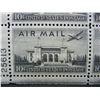 Image 2 : Air Mail Vintage Unused Plate Block of 10 Cent Stamps