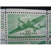 Image 2 : Air Mail Vintage Unused Plate Block of 20 Cent Stamps