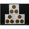 Image 1 : 1934, 35, 36D, 1935 PDS, 1936 PDS Wheat Cents, (9) Coins