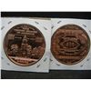 Image 3 : (2) Copper Rounds .999 Franklin and McKinney Designs