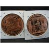 Image 3 : (2) Copper Rounds .999 Eagle and Buffalo Designs