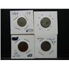 Image 1 : 1868, 1893 (2) No Date Shield Nickels