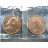 Image 2 : (2) Copper Rounds, Clinton Inauguration, James Garfield Inauguration