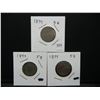 Image 1 : (3) 1899 V Nickels