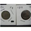 Image 3 : (3) 1899 V Nickels