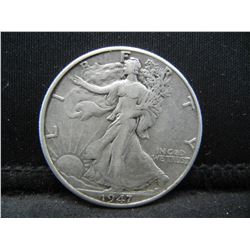 1947 D Walking Liberty Half Dollar