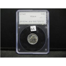 1942 Mercury 10c.  PCGS MS64.