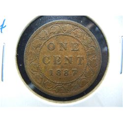 1887 Canada 1c.  Scarce Date.