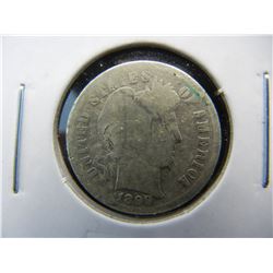 1899-S Barber 10c.  Scarce.