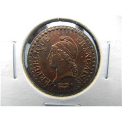 1851A France Centime.  AU.