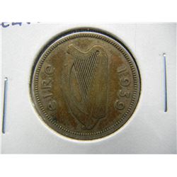 1939 Ireland Silver Shilling.