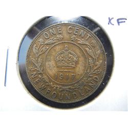 1917 Newfoundland 1c.  XF.