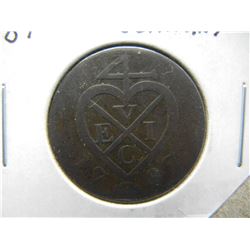 1787 Sumatra, British East India Company 3 Kepings.