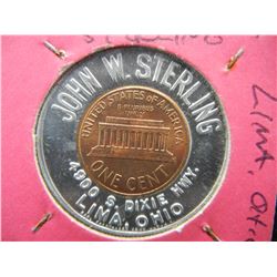 John W. Sterling.  Lima, Ohio.  Encased 1964 Lincoln 1c.