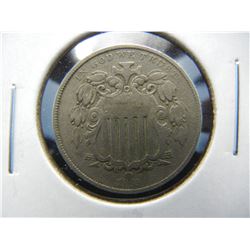 186 Shield 5c.  XF.