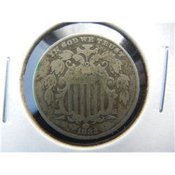 1882 Shield 5c.  VG.
