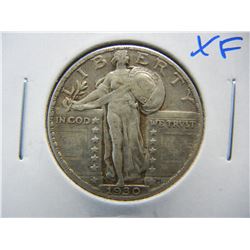 1930 Standing Liberty 25c.  XF.