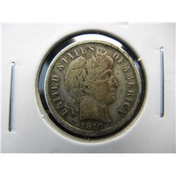 1916-S Barber 10c.  VF.