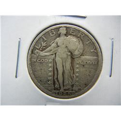 1925 Standing Liberty 25c.  VF.