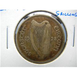 1928 Ireland Silver 2 Shillings.