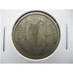 1933 Ireland Silver Shilling.