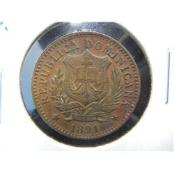 1891 Dominican Republic 5c.