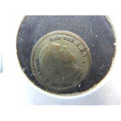 1850 Netherlands 5c.  VF.  Silver.