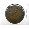 Image 2 : 1866 Large Date.  Papal States Soldo.  Fine.